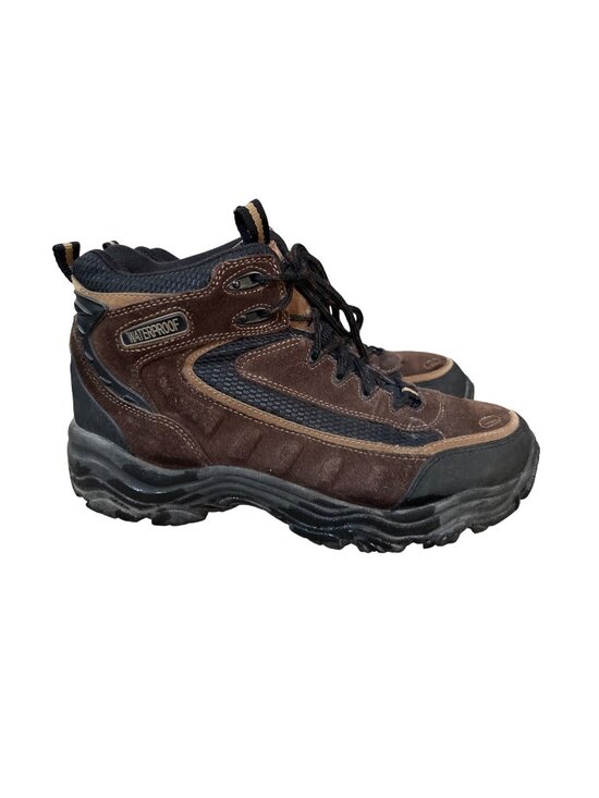 Earth Shoes Other - Earth Shoes Border Mens 12 Brown Black Leather Waterproof Hiking Boots 574976 Us